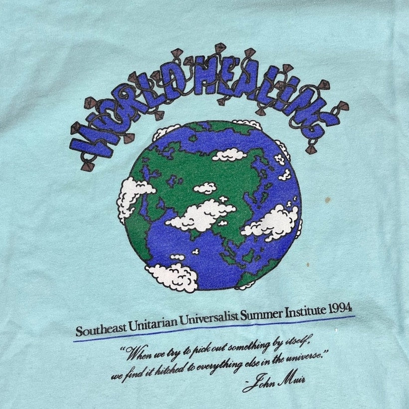 World Healing Tee Light Blue