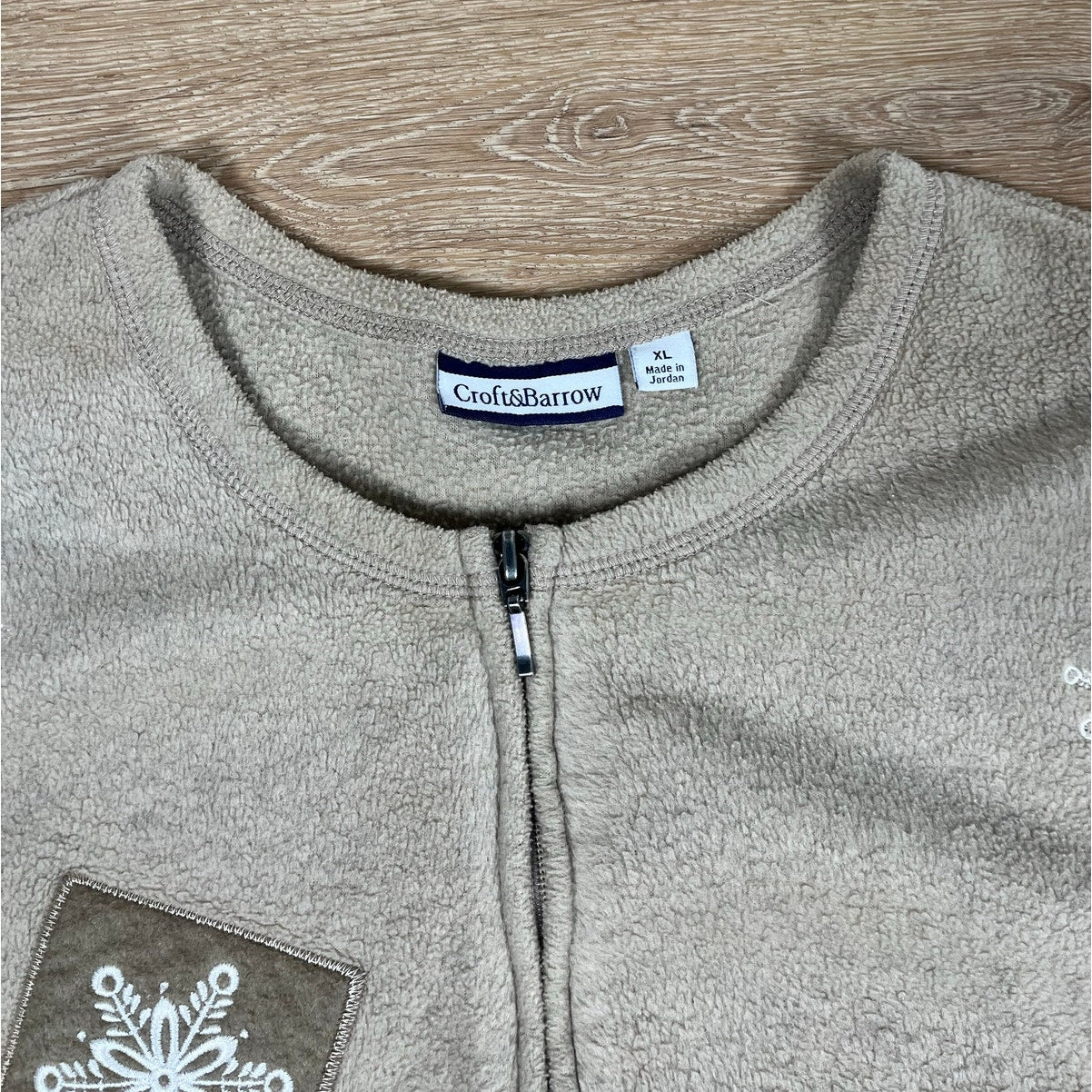 Vintage Granny Style Cardinal and Snowflake Sweater