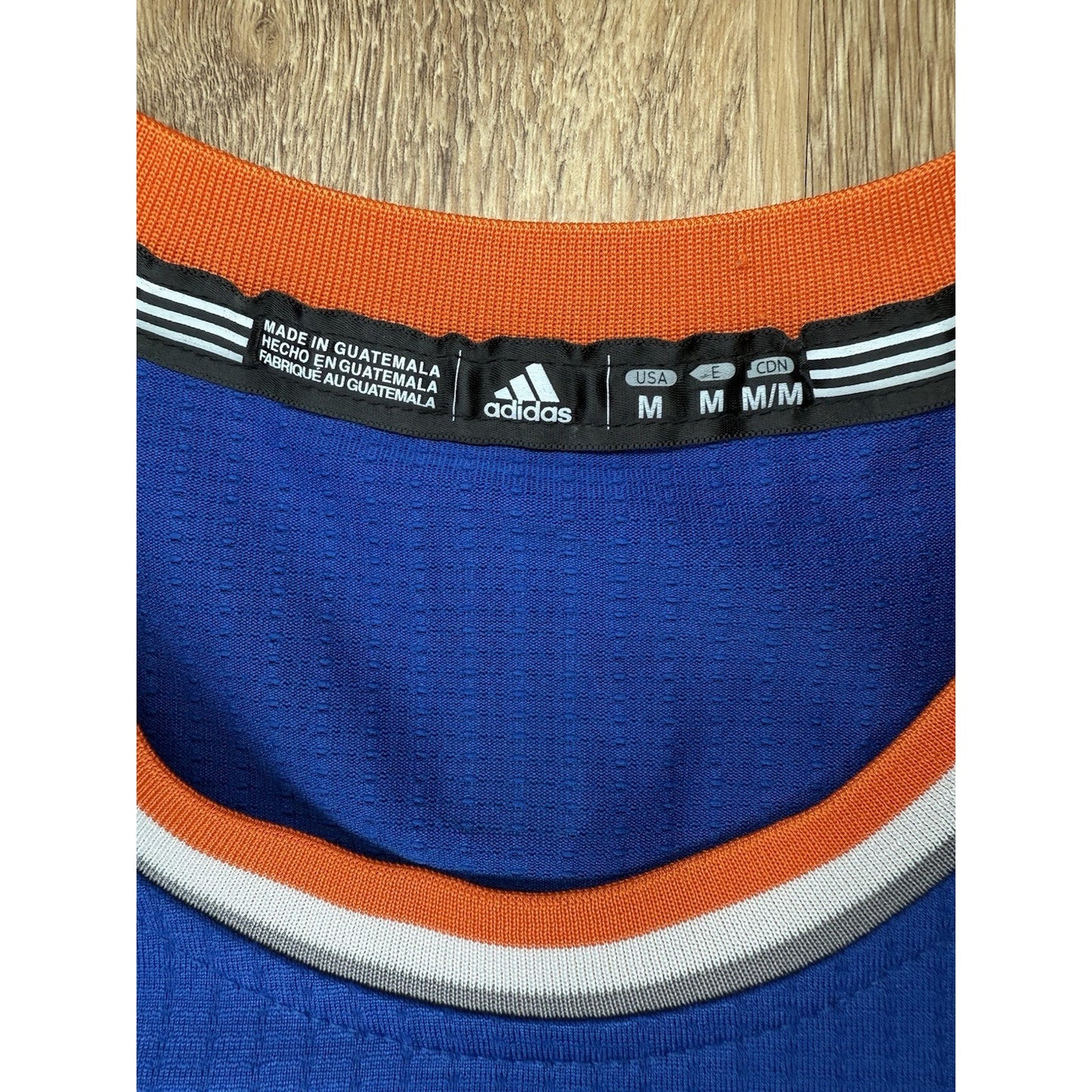 New York Knicks "Kristaps Porzingis" Jersey Authentic Adidas Medium