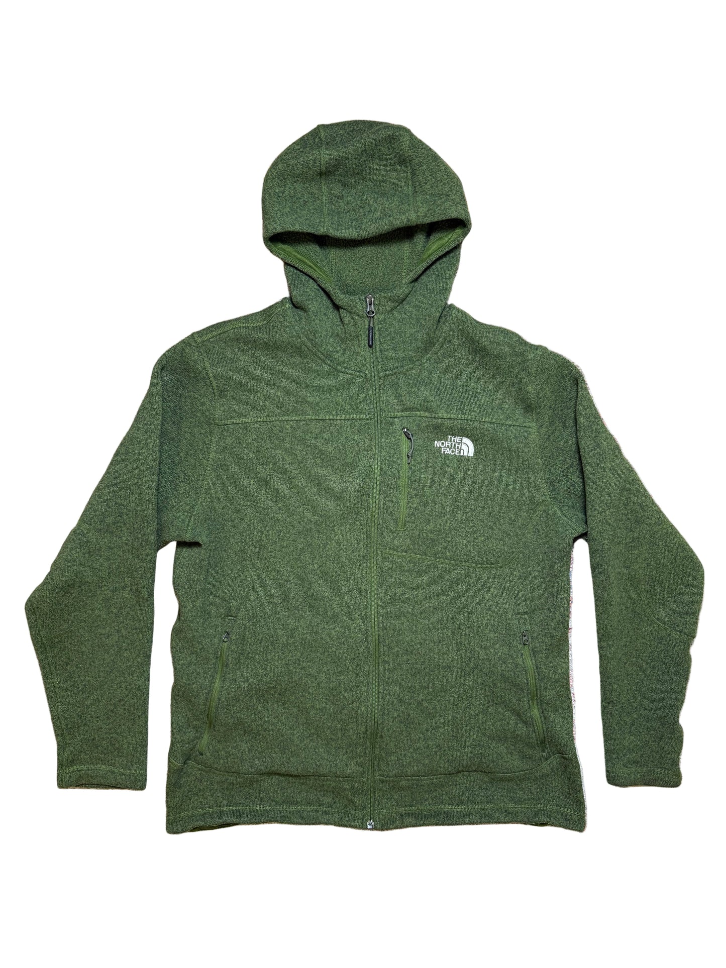 North Face Green Fleece Hoodie