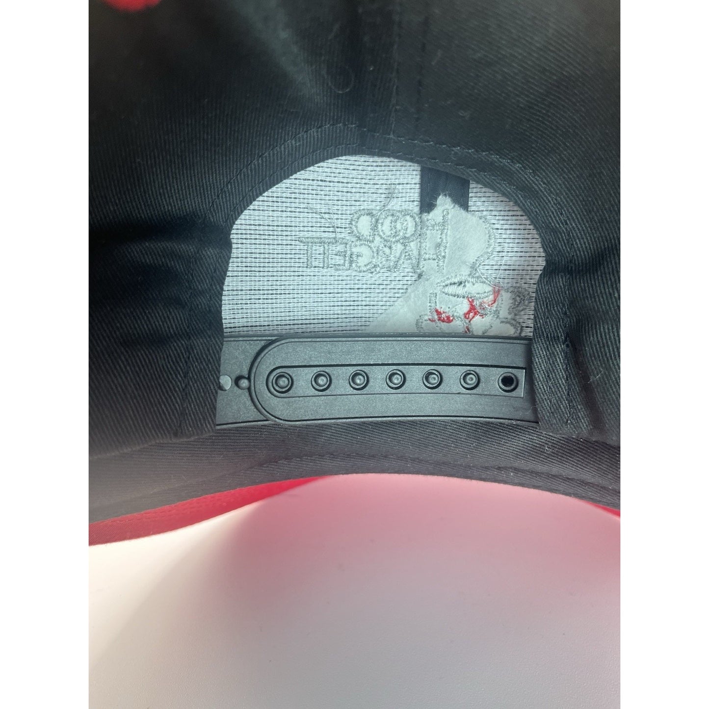 Vtg Hood Hargett Trucker Hat | Black Red Snapback Cap Signed Breakfast Club