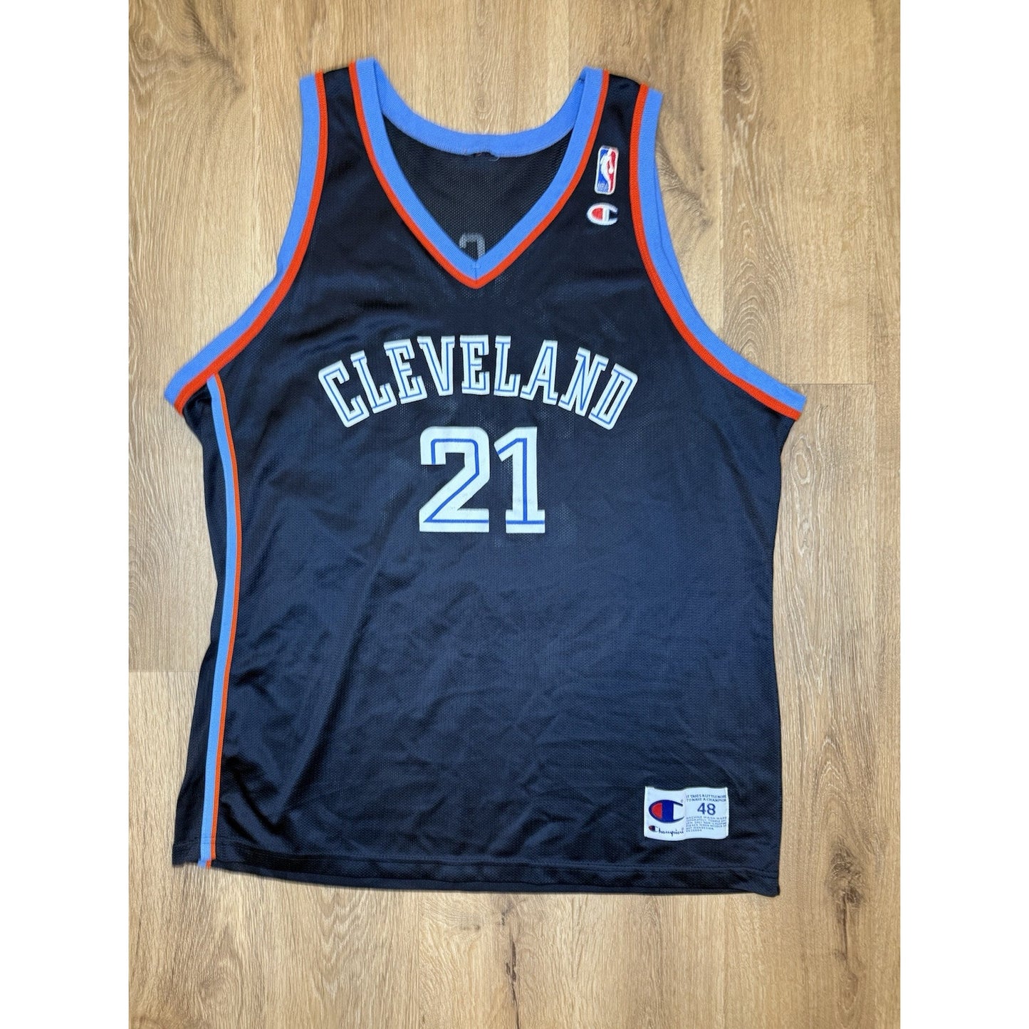Vintage Champion Jersey Cleveland Cavaliers Size 48 Trajan Langdon