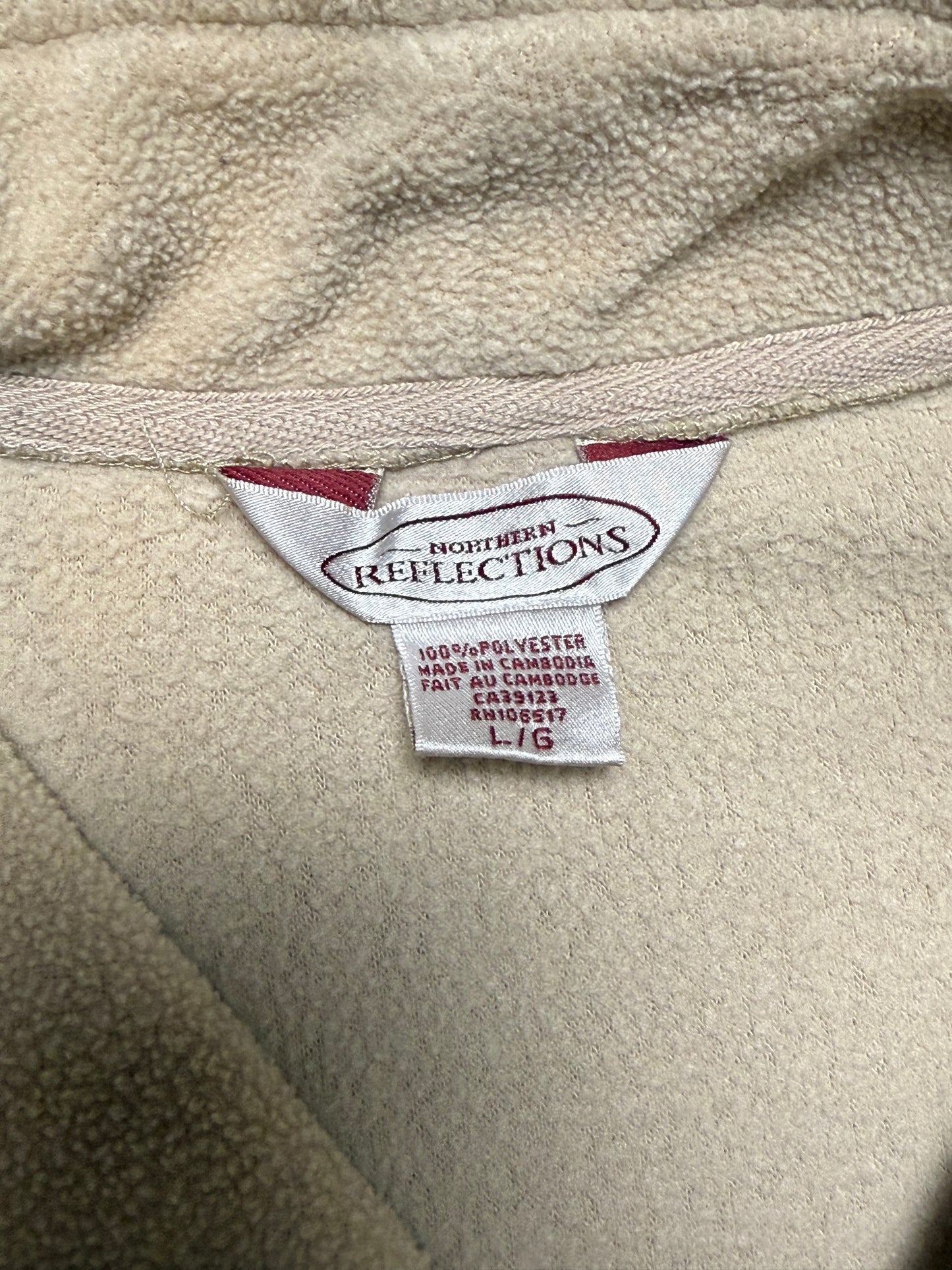 Northern Reflections Floral Tan Fleece