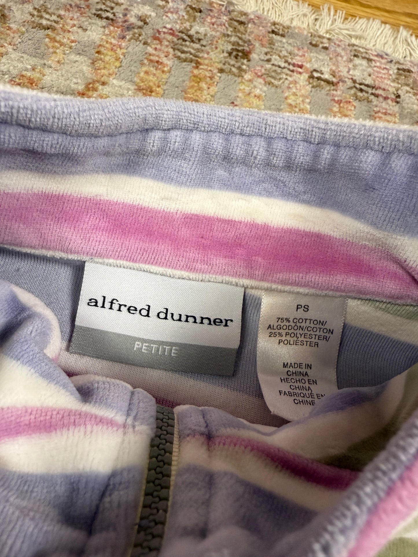 Vintage Alfred Dunner Full Zip Sweatshirt