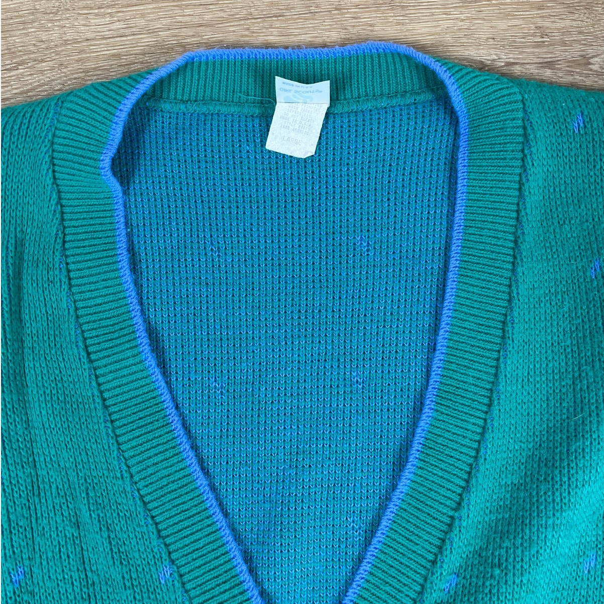 Vintage Girl Scouts Cardigan Sweater