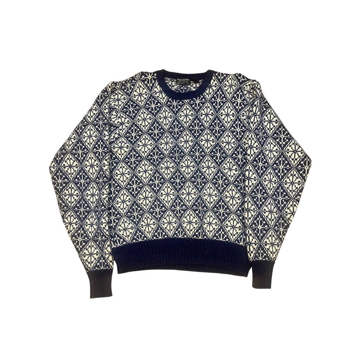 Vintage Brooks Brothers Wool Snowflake Sweater