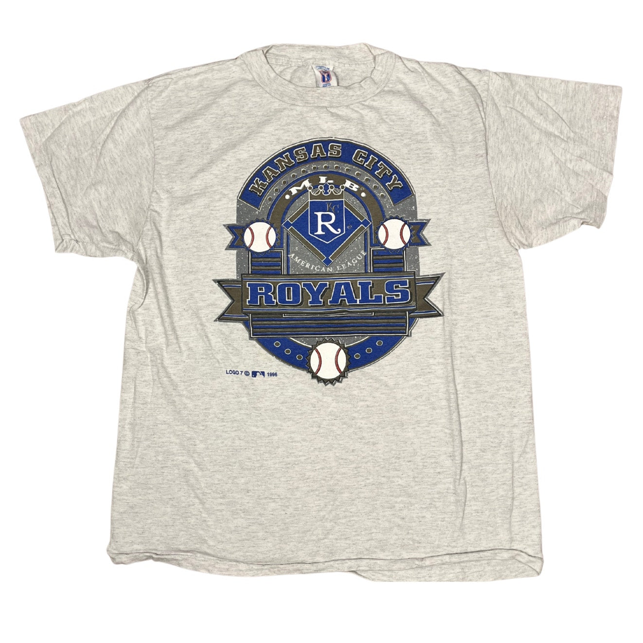 Vintage 1996 Kansas City Royals Logo 7 Tee