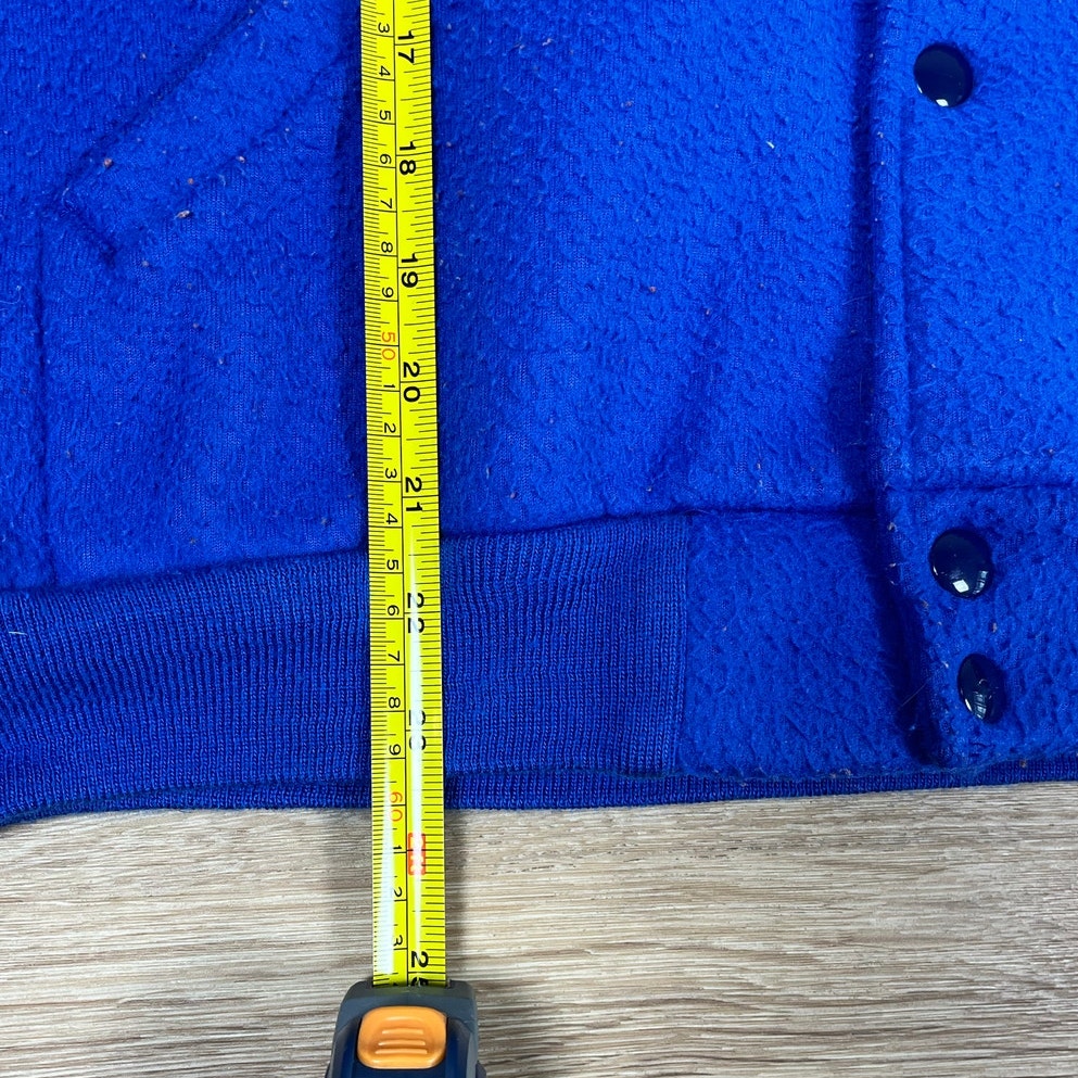 Alabama Script Font Blue Button Jacket