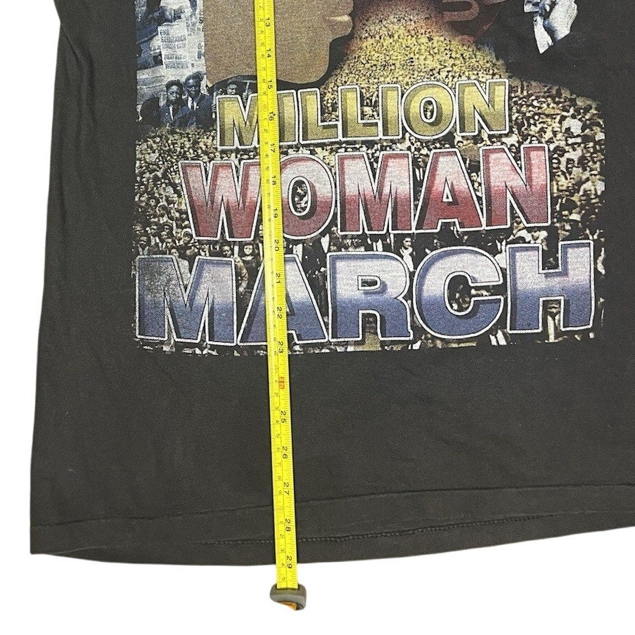 Vintage Million Woman March Shirt XL Rap Tee 1997 Malcolm X MLK Single Stitch