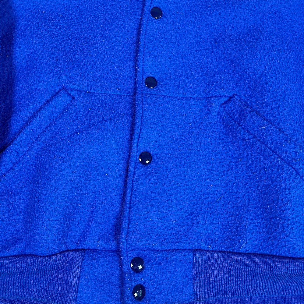 Alabama Script Font Blue Button Jacket