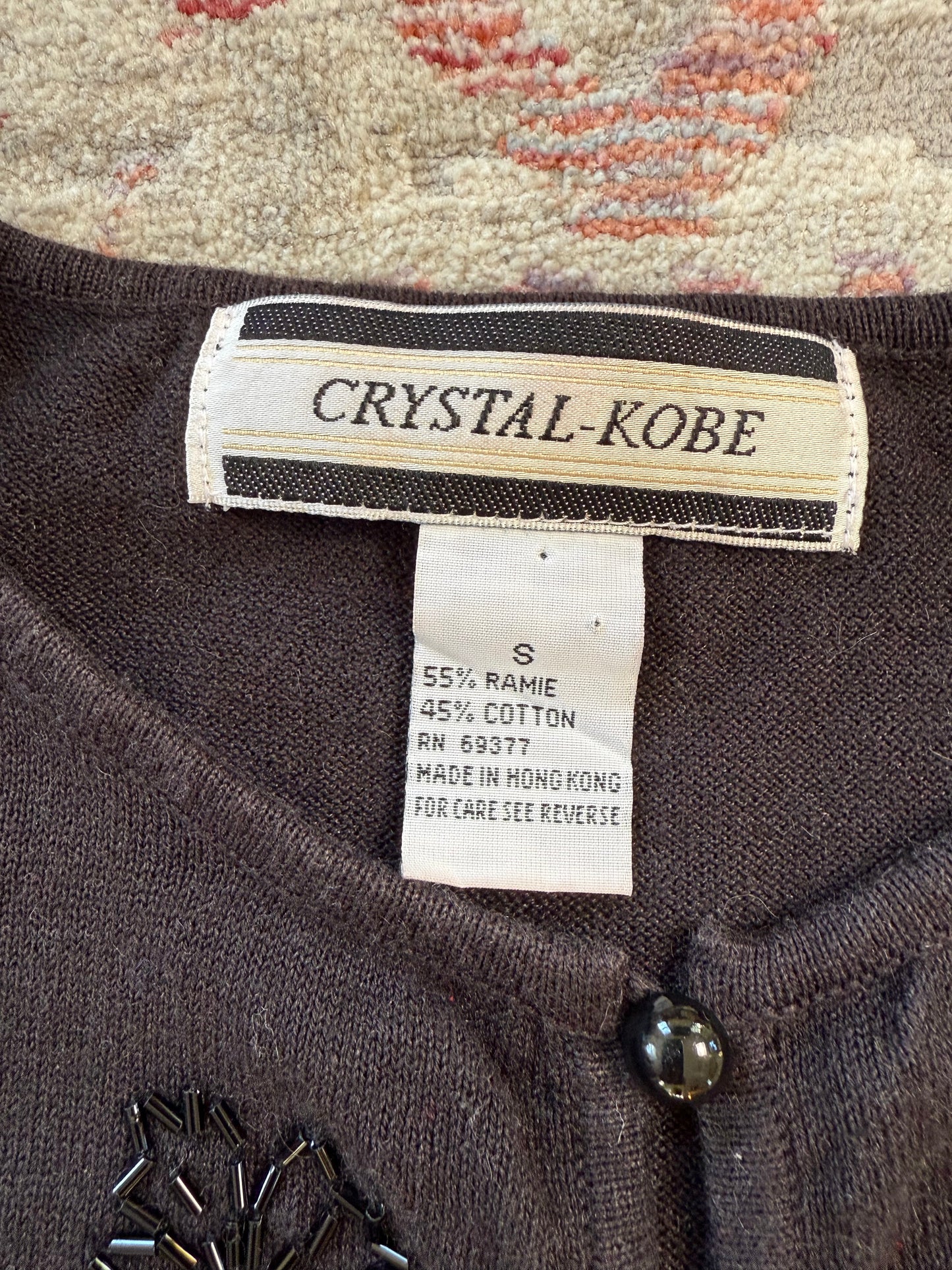 Vintage Bead Leaf Sweater