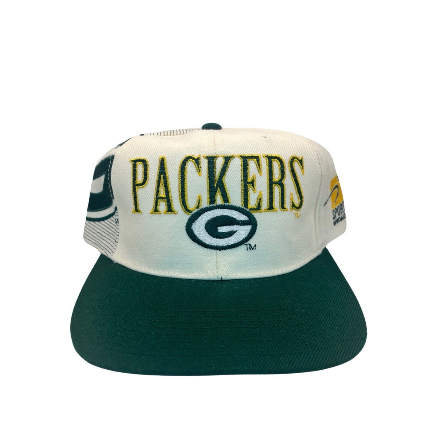 Vintage Green Bay Packers Sports Specialties Shadow Laser Snapback