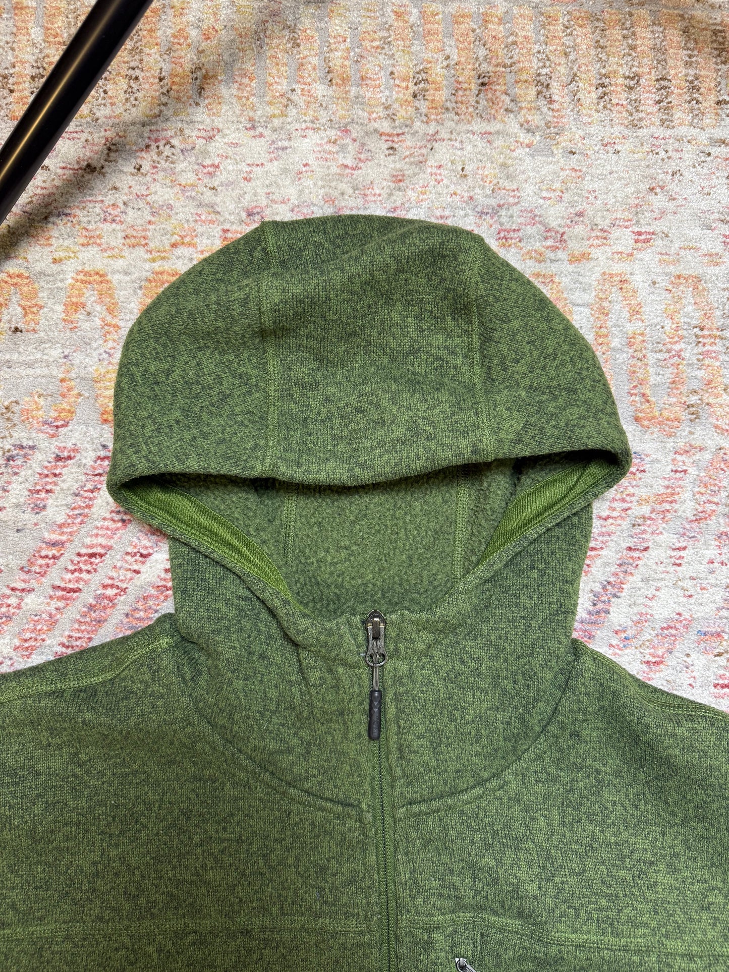North Face Green Fleece Hoodie