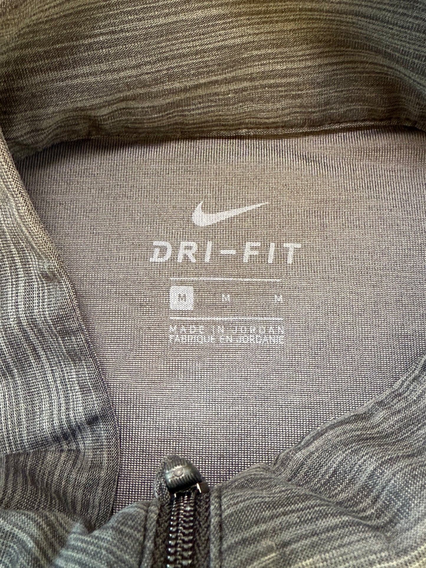Nike Dri-Fit Dark Heather Grey 1/4 Zip Active Jacket