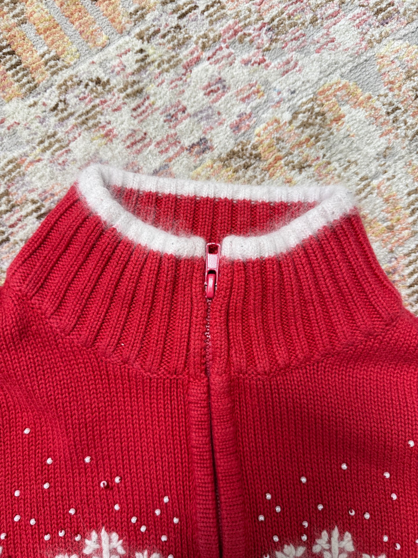 Snowflake Full Zip Sweater