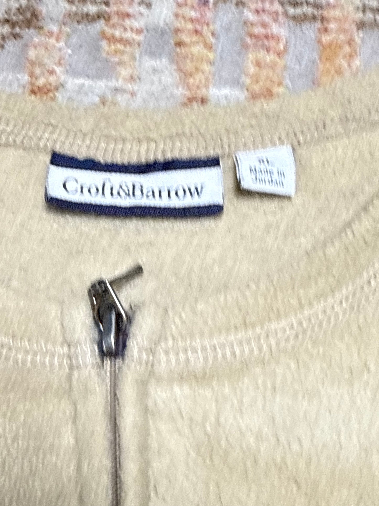 Croft & Barrow Fill Zip Cardinal Snowflake Fleece