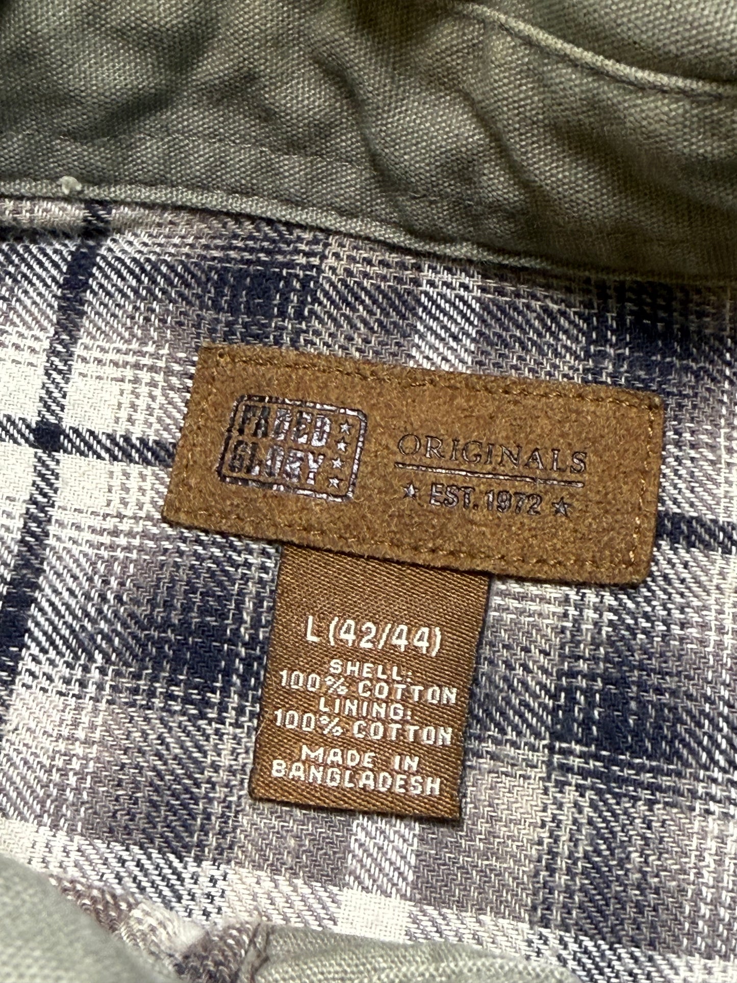 Faded Glory Flannel Lined Jacket