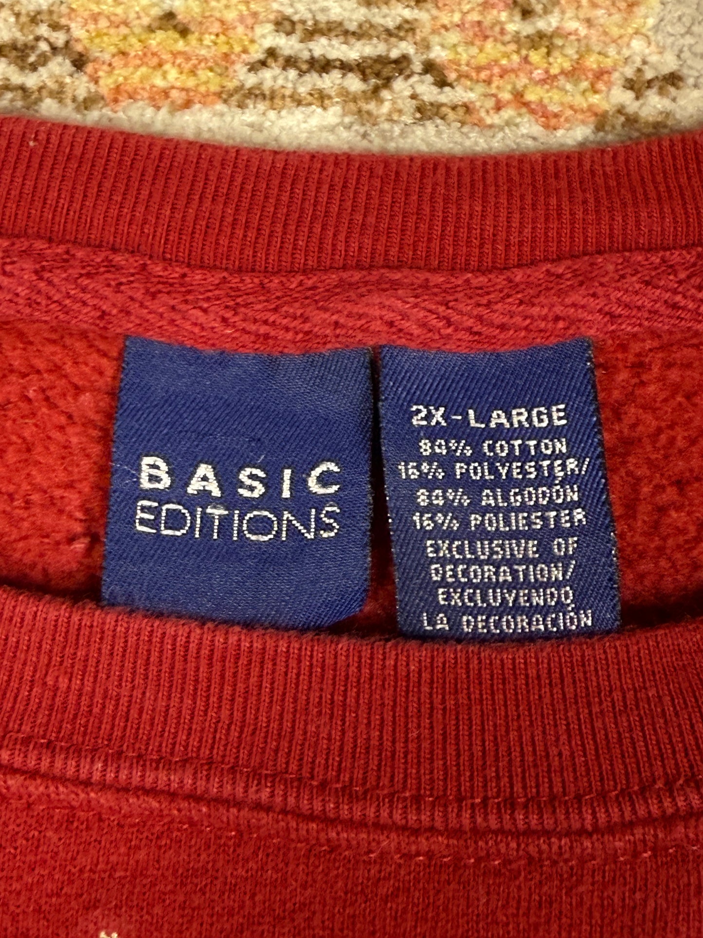 Vintage Basic Editions Granny Floral Crewneck