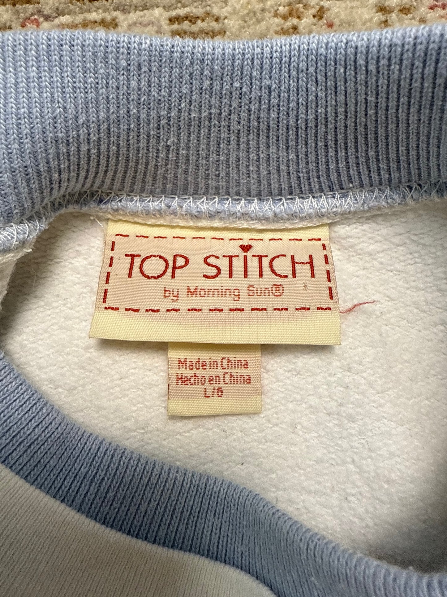 Top Stitch Winter Snowflake Crewneck