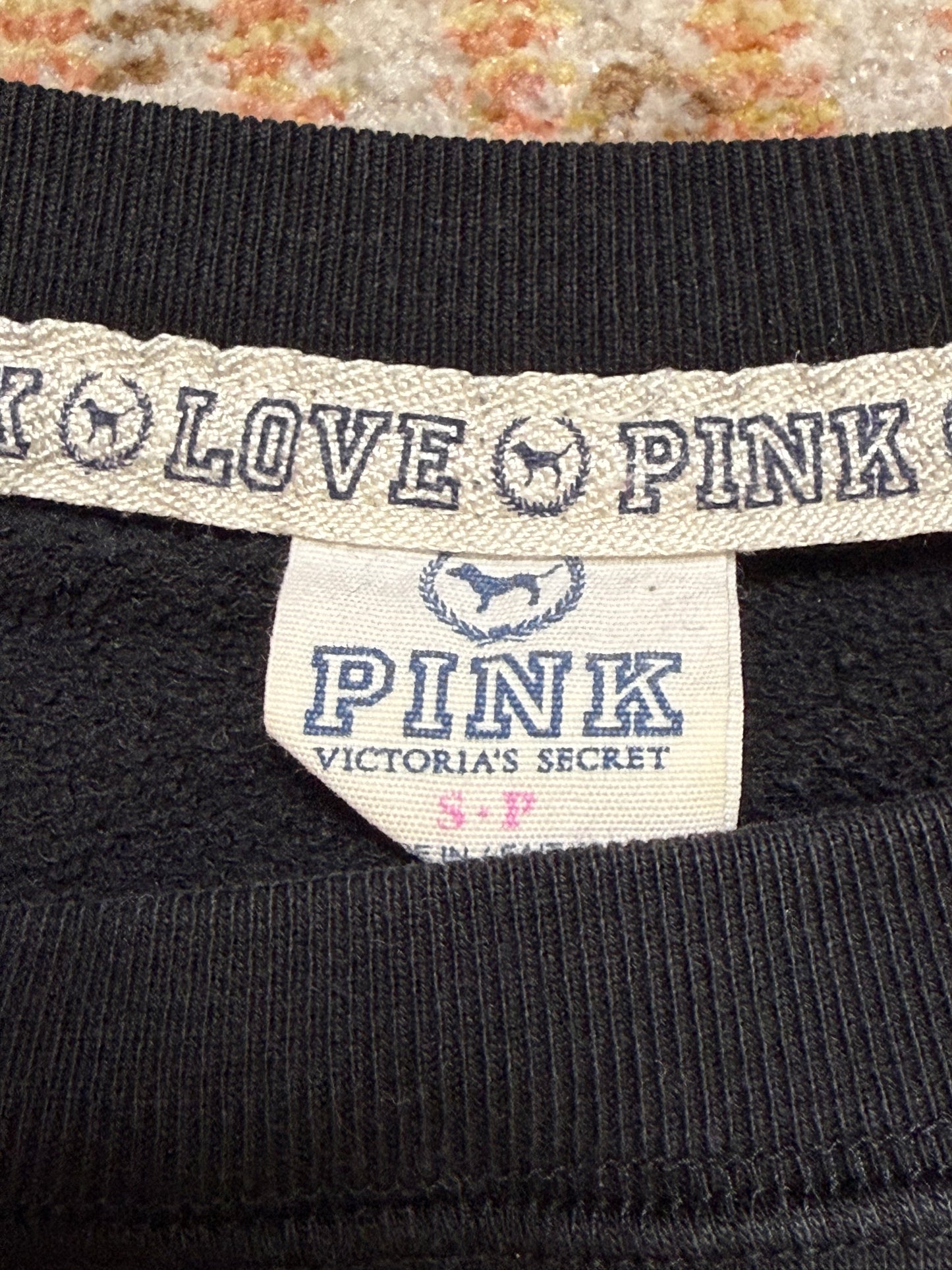 Y2K Victoria’s Secret Love Pink Leopard Crewneck