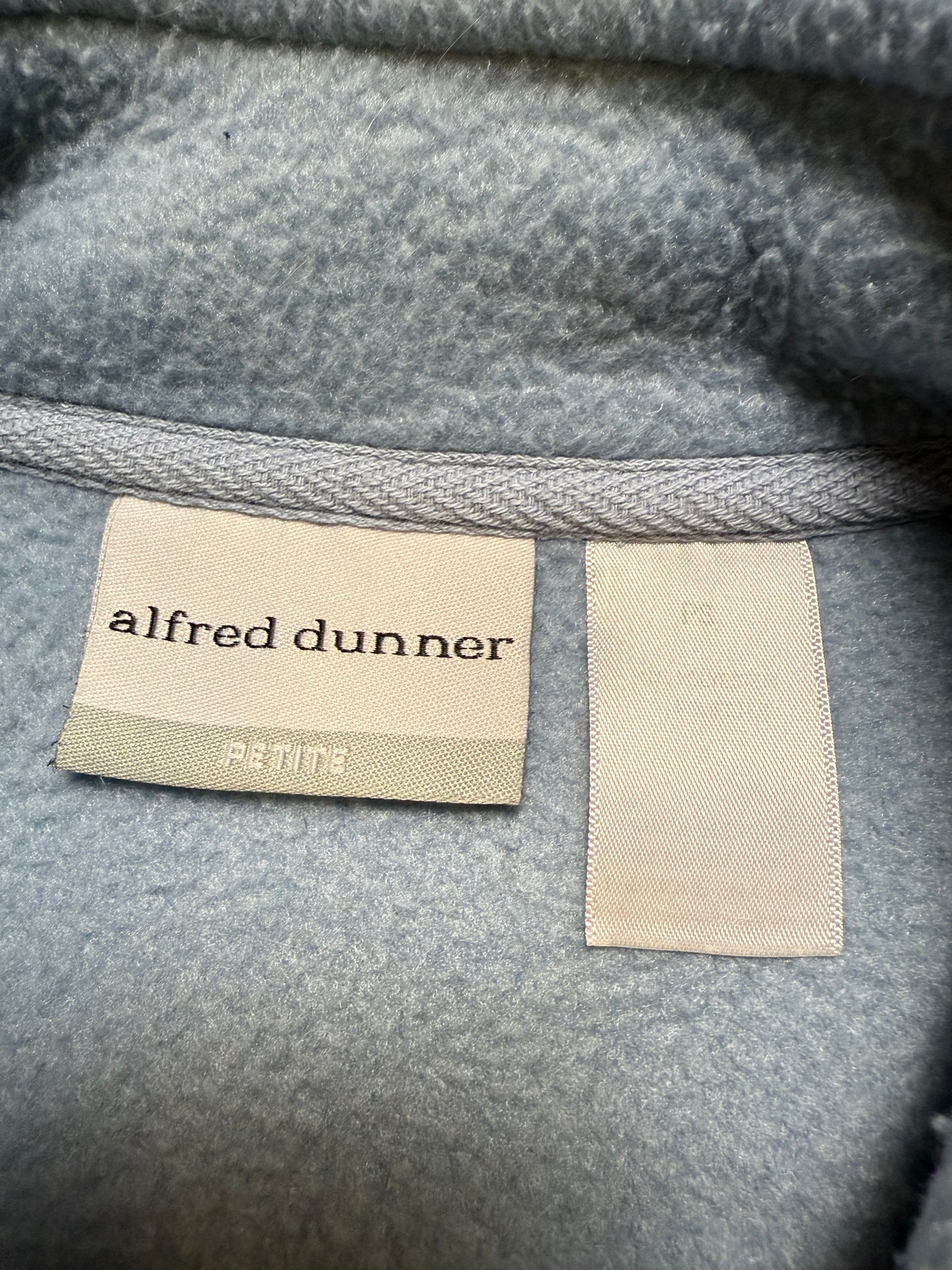 Vintage Alfred Dunner Floral Full Zip Fleece Sweater