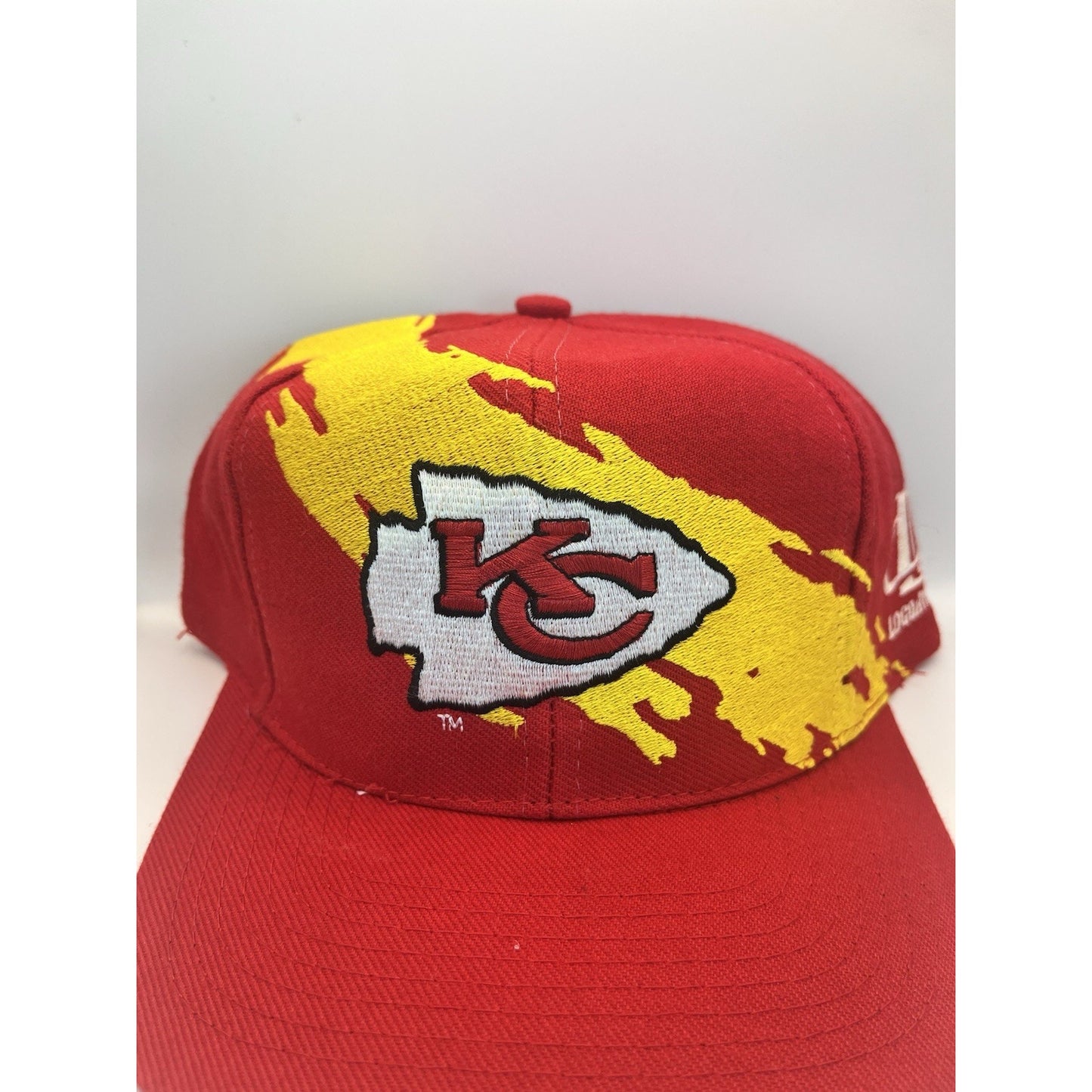 Vintage Logo Athletic Kansas City Chiefs Splash Snapback Hat