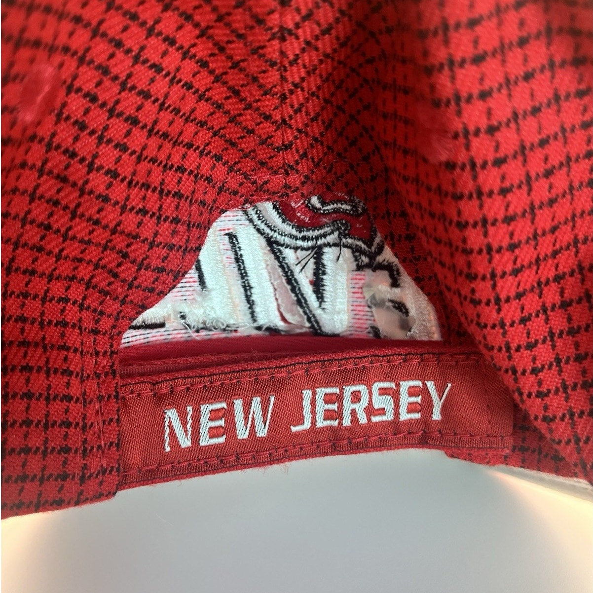 Vintage New Jersey Devils NHL Grid Strapback