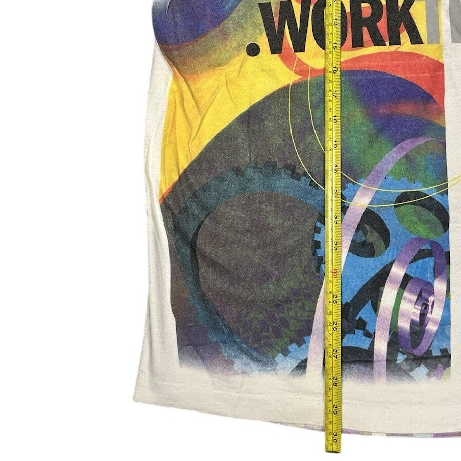 Vintage Lotus Software "Work the Web" T-shirt 1990s