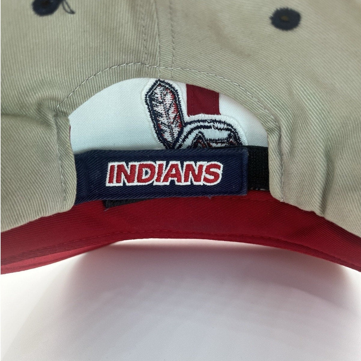 Vintage 90s Cleveland Indians MLB Velcroback Hat