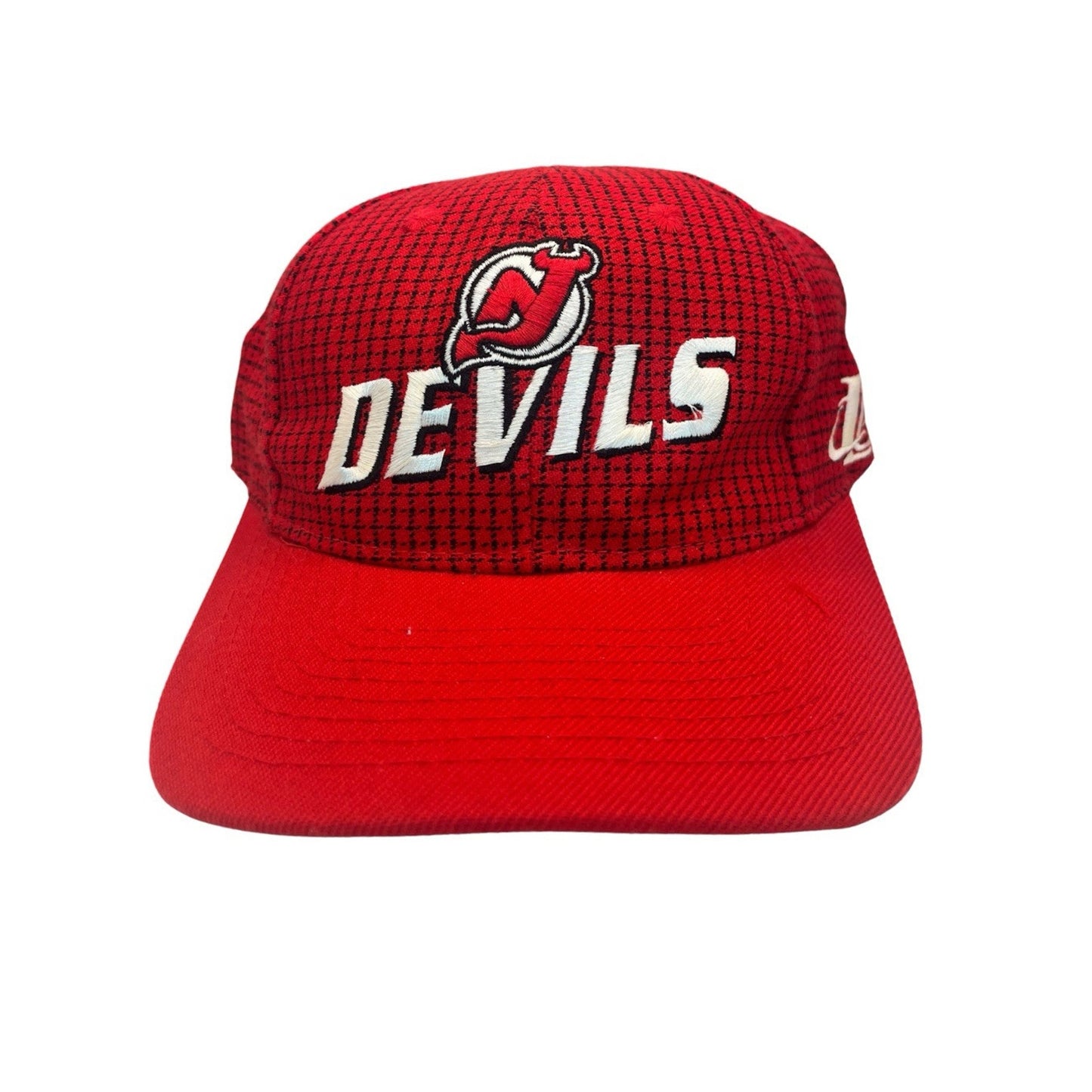Vintage New Jersey Devils NHL Grid Strapback