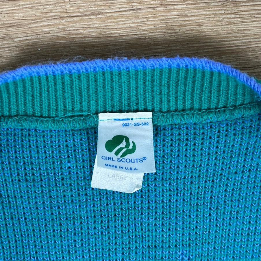 Vintage Girl Scouts Cardigan Sweater