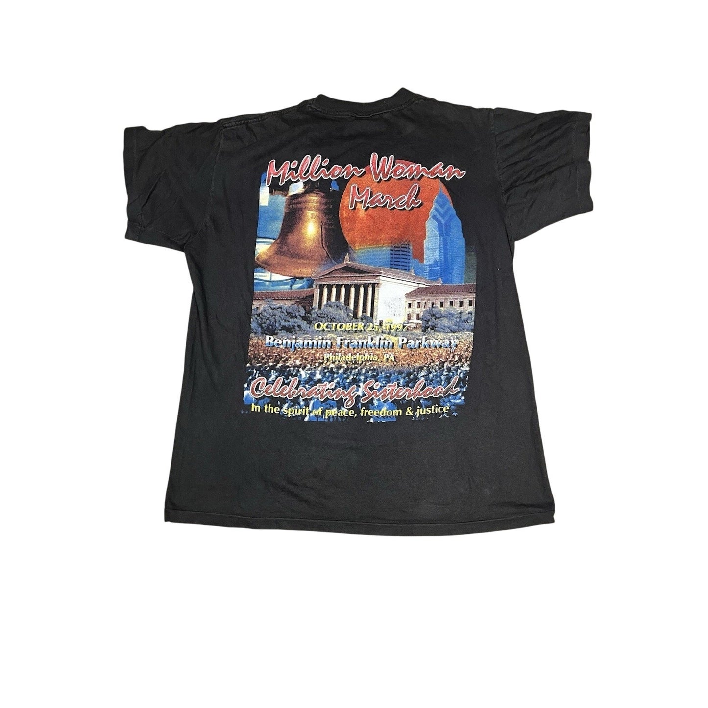 Vintage Million Woman March Shirt XL Rap Tee 1997 Malcolm X MLK Single Stitch