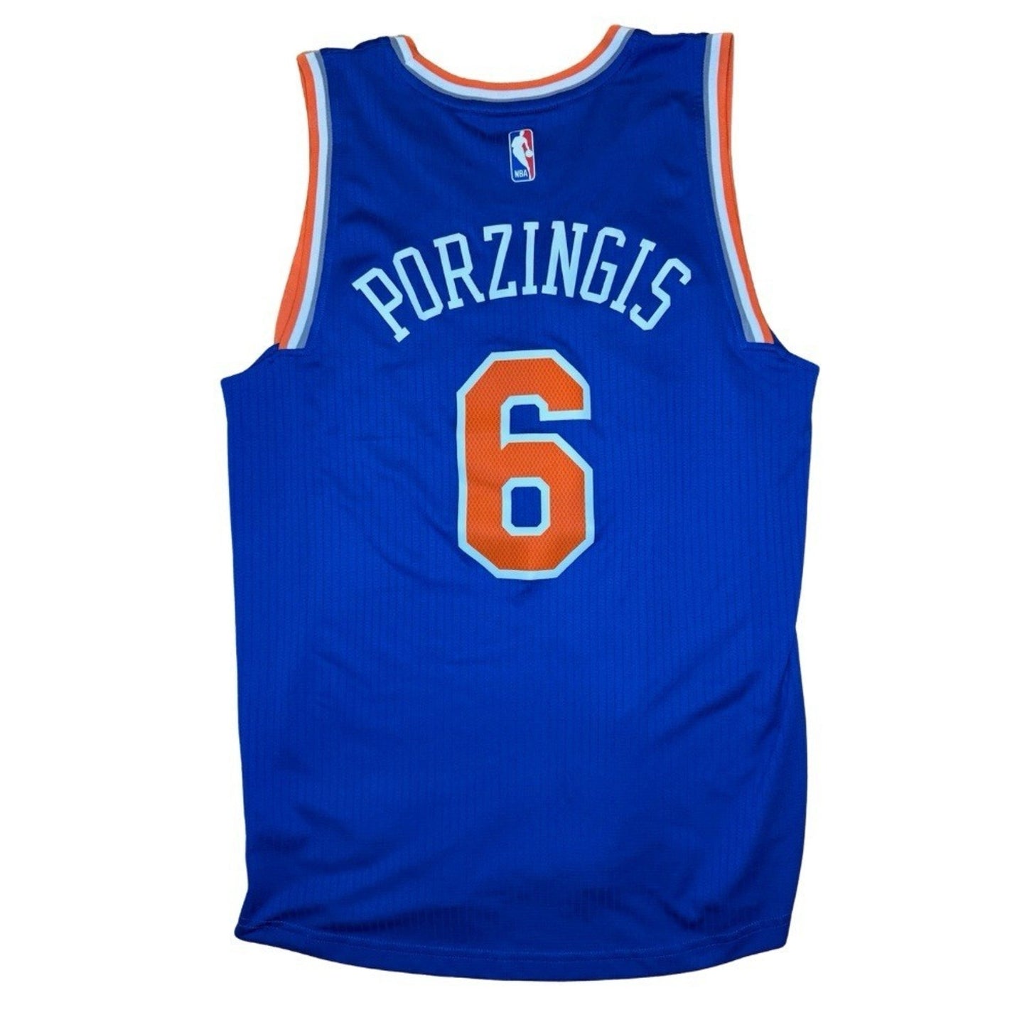 New York Knicks "Kristaps Porzingis" Jersey Authentic Adidas Medium