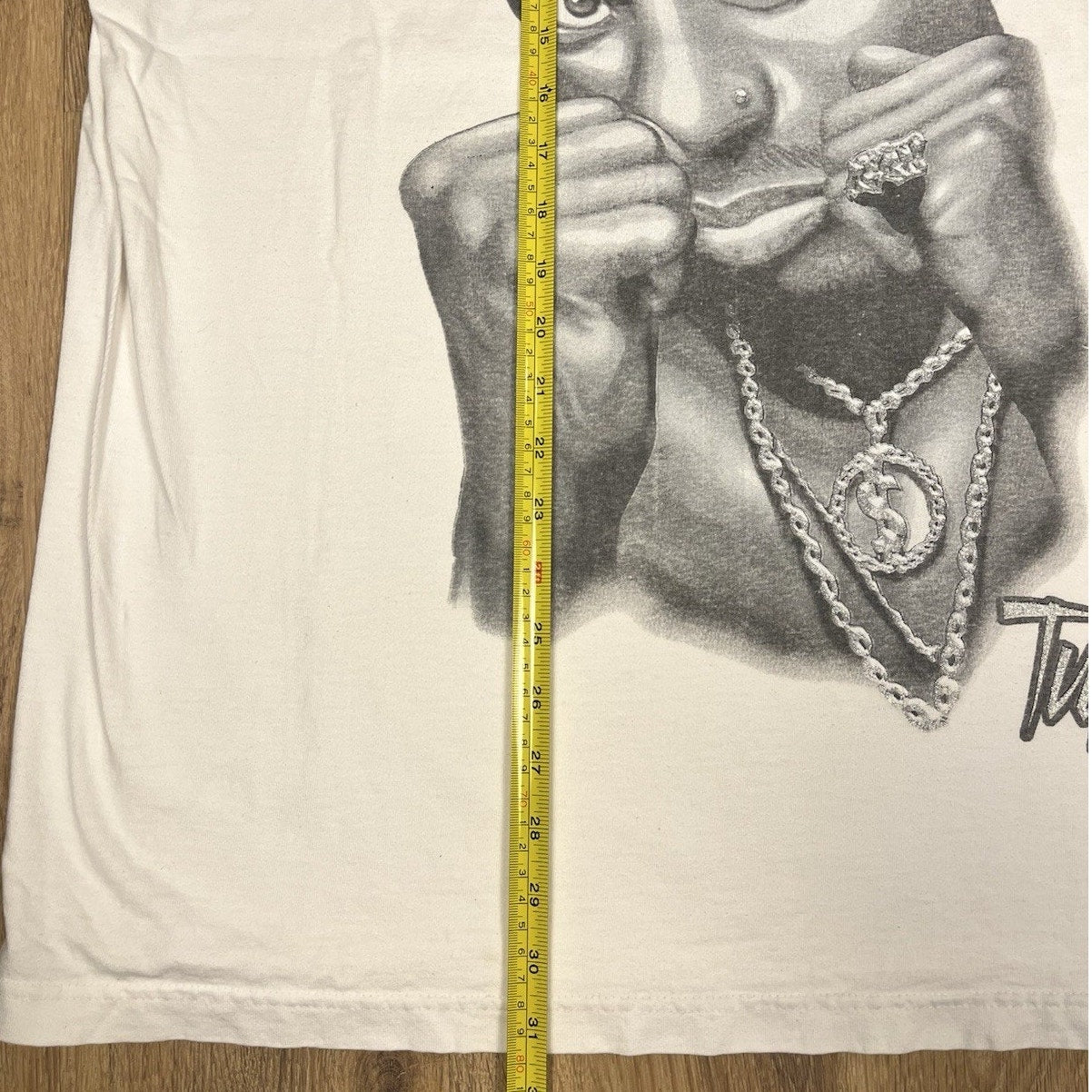 Tupac Shakur Y2K Airbrushed Rap Tee XL