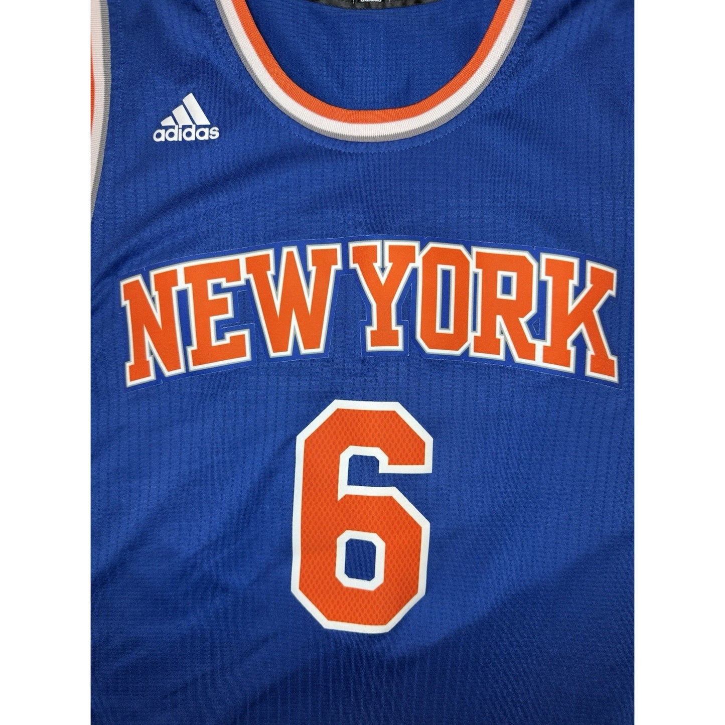 New York Knicks "Kristaps Porzingis" Jersey Authentic Adidas Medium