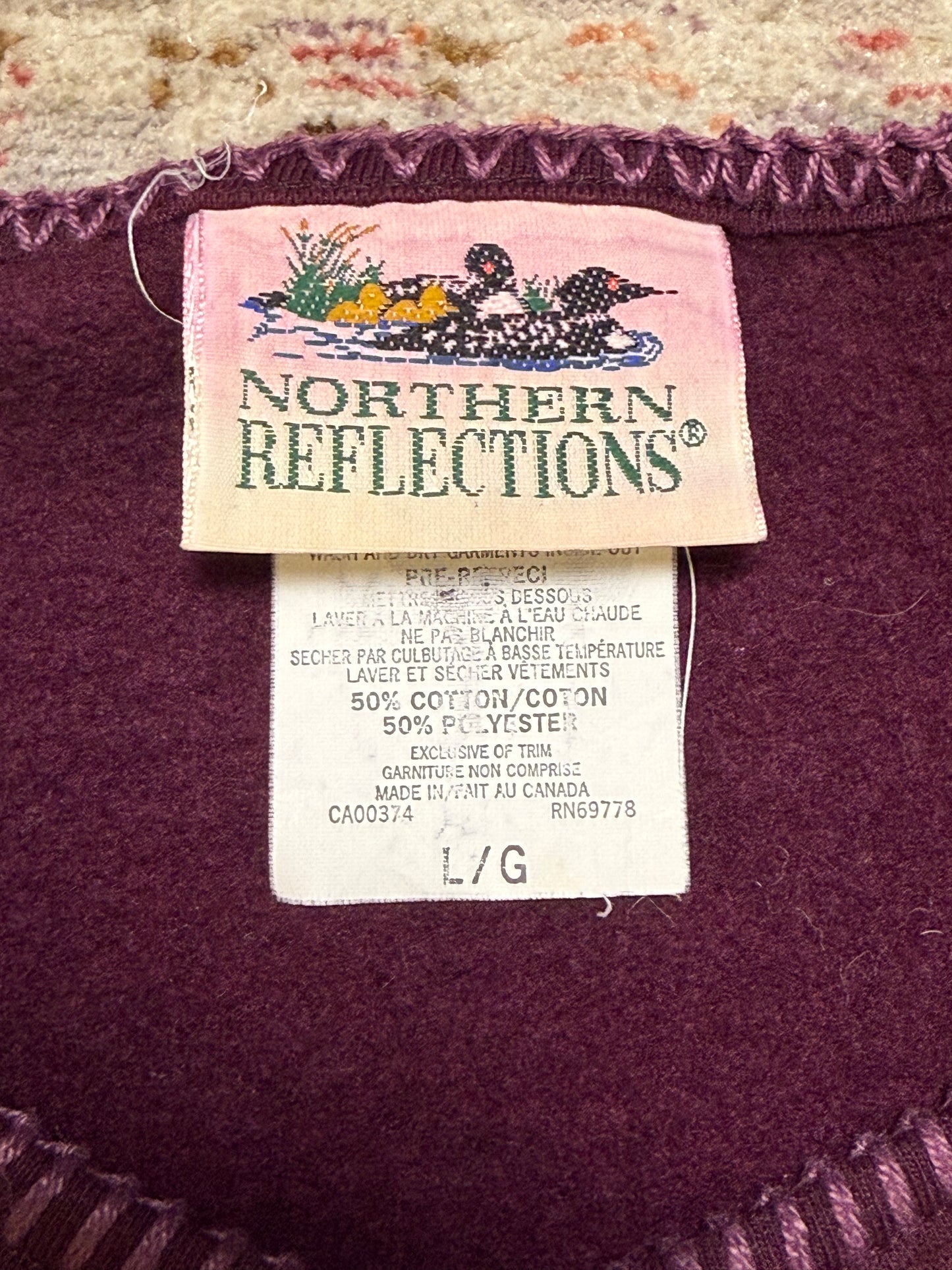 Northern Reflections Button Up Sweatshirt Cardigan