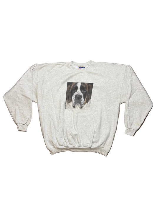 Vintage St. Bernard Photo Crewneck