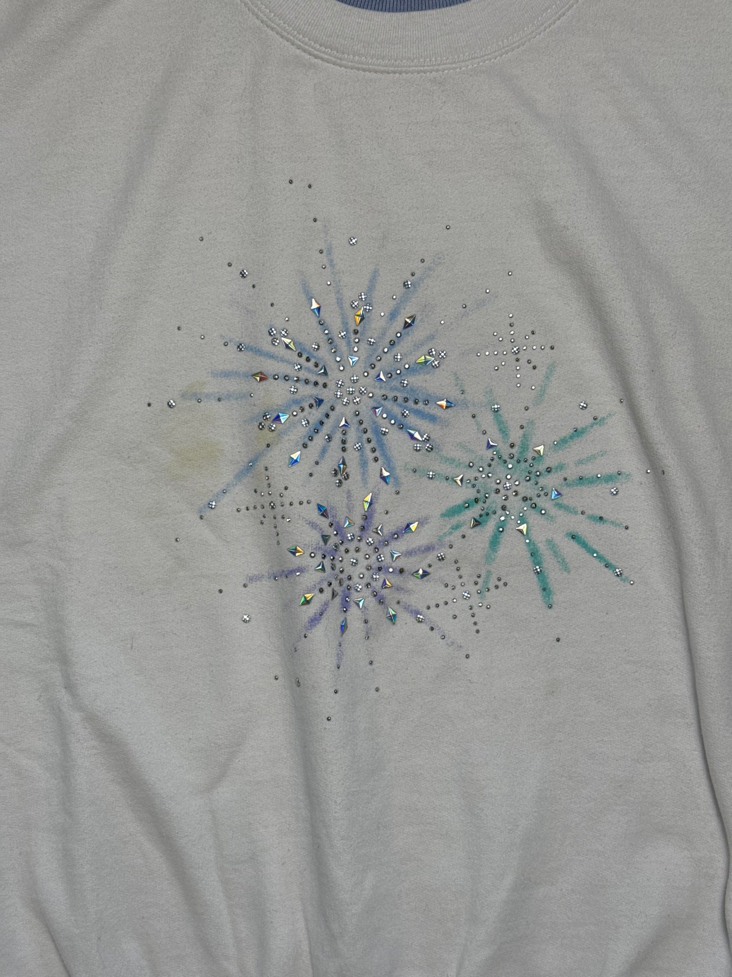 Top Stitch Winter Snowflake Crewneck