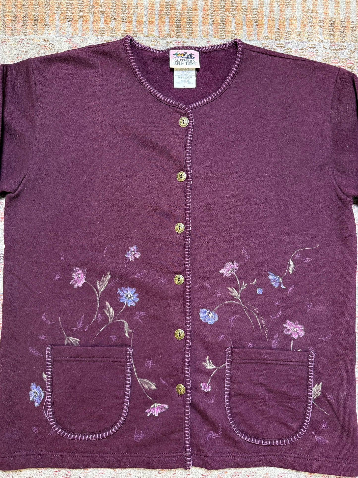 Northern Reflections Button Up Sweatshirt Cardigan