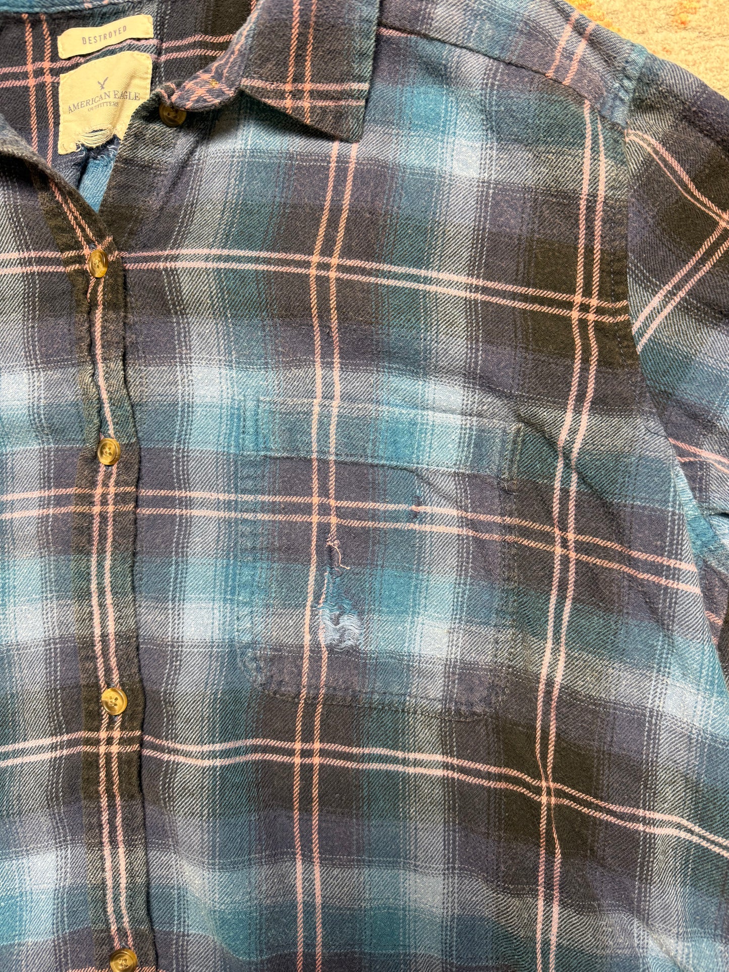 American Eagle Destroyed Women’s Flannel