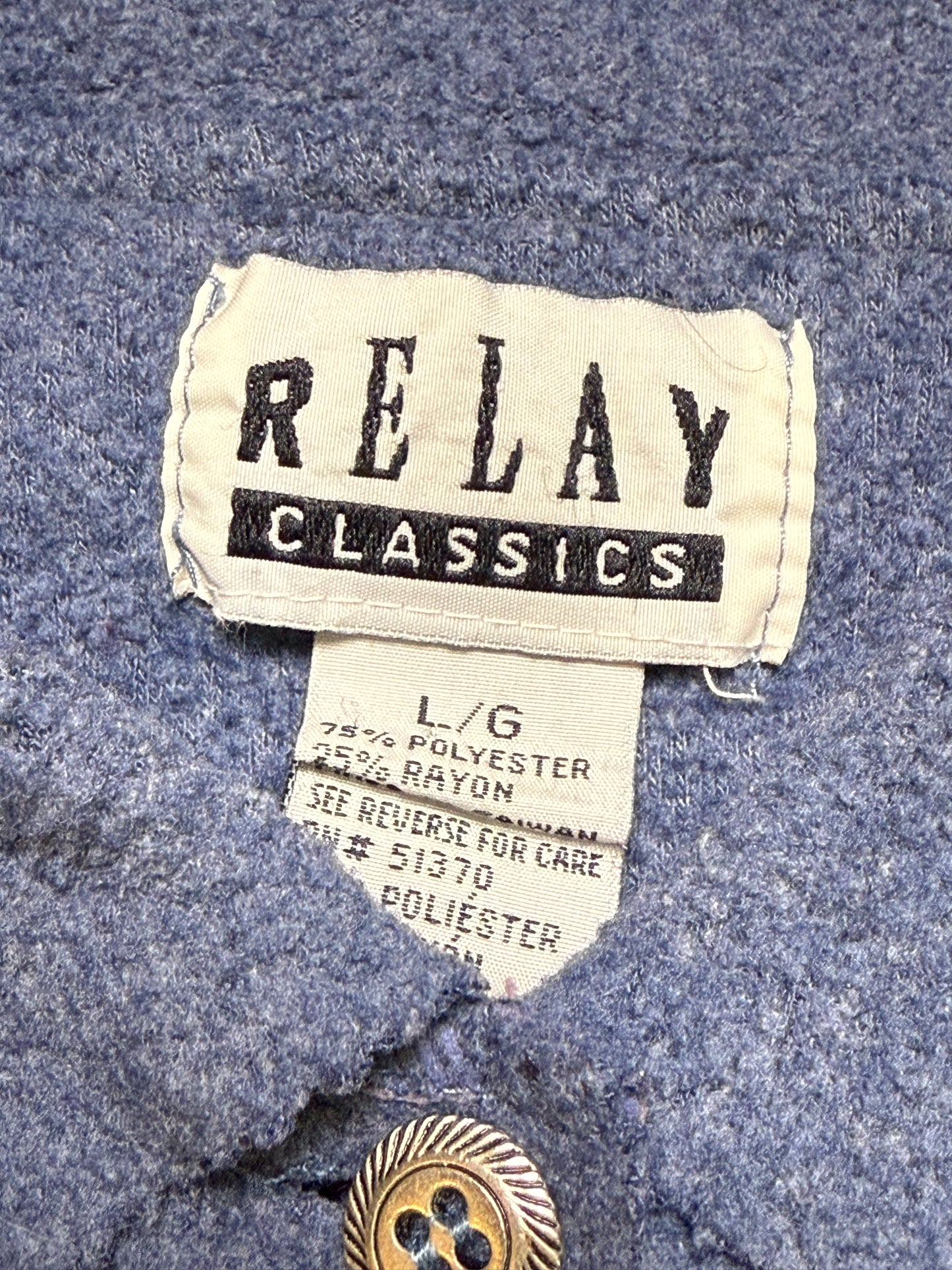Vintage Relay Classics Button Up Fleece