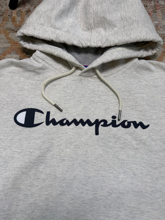 Champion Spelled Out Logo Hoodie