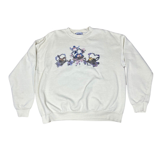 Vintage Granny Floral Sweater