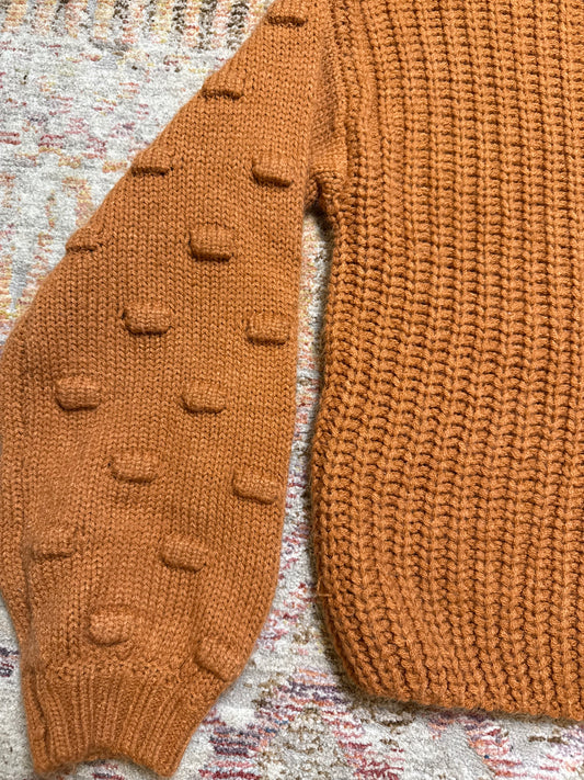 Moon & Madison Textured Cable Knit Sweater