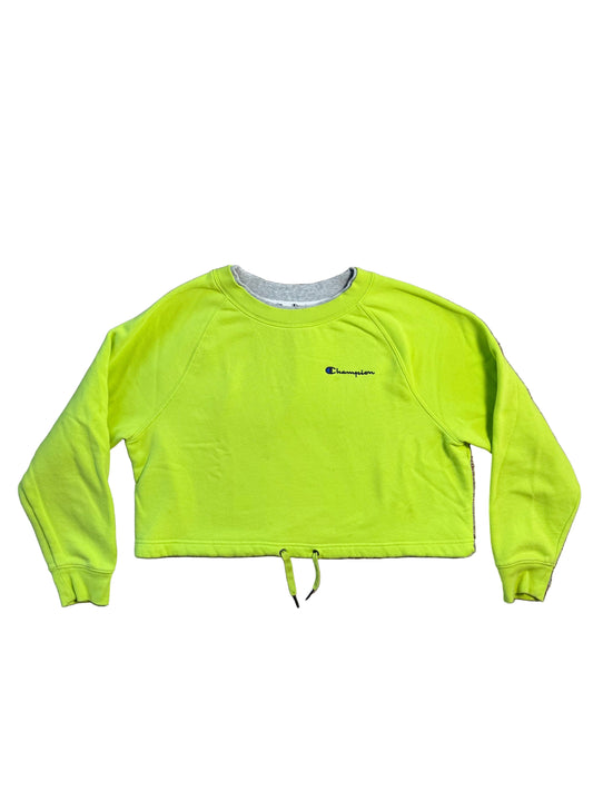 Cropped Neon Champion Crewneck