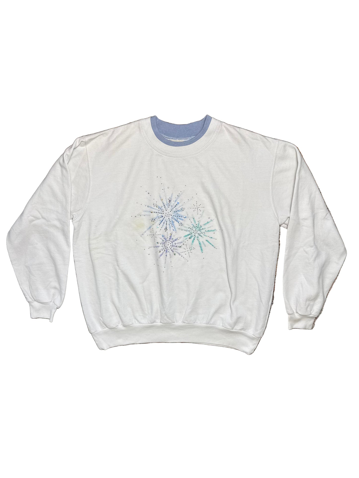 Top Stitch Winter Snowflake Crewneck