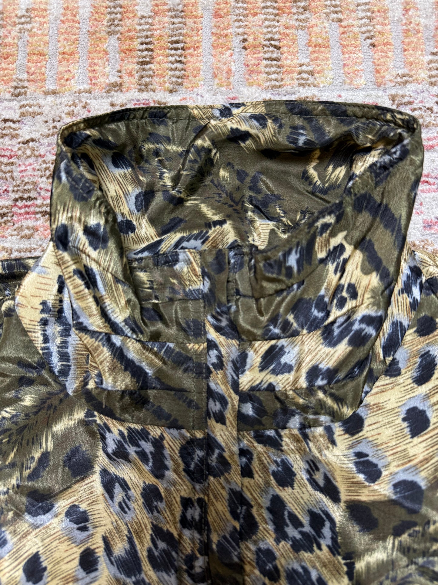 Vintage Active Studio Leopard Print Lightweight Jacket