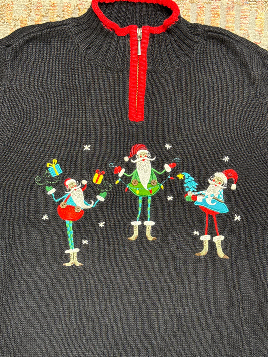 Vintage Christopher & Banks Elf 1/4 Zip Sweater