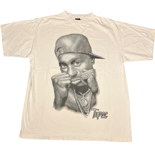 Tupac Shakur Y2K Airbrushed Rap Tee XL