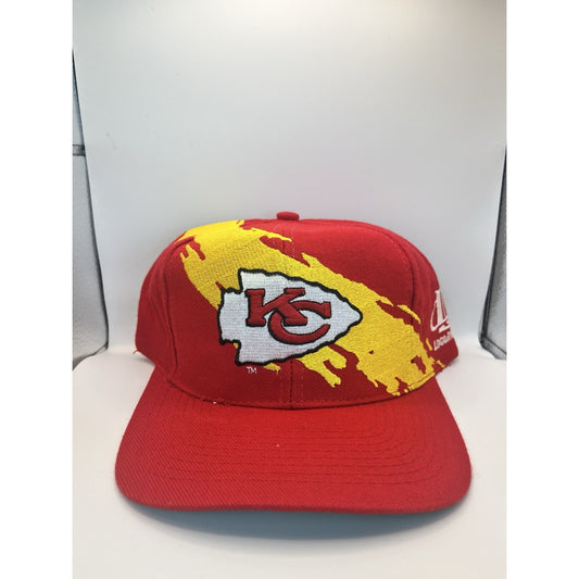 Vintage Logo Athletic Kansas City Chiefs Splash Snapback Hat